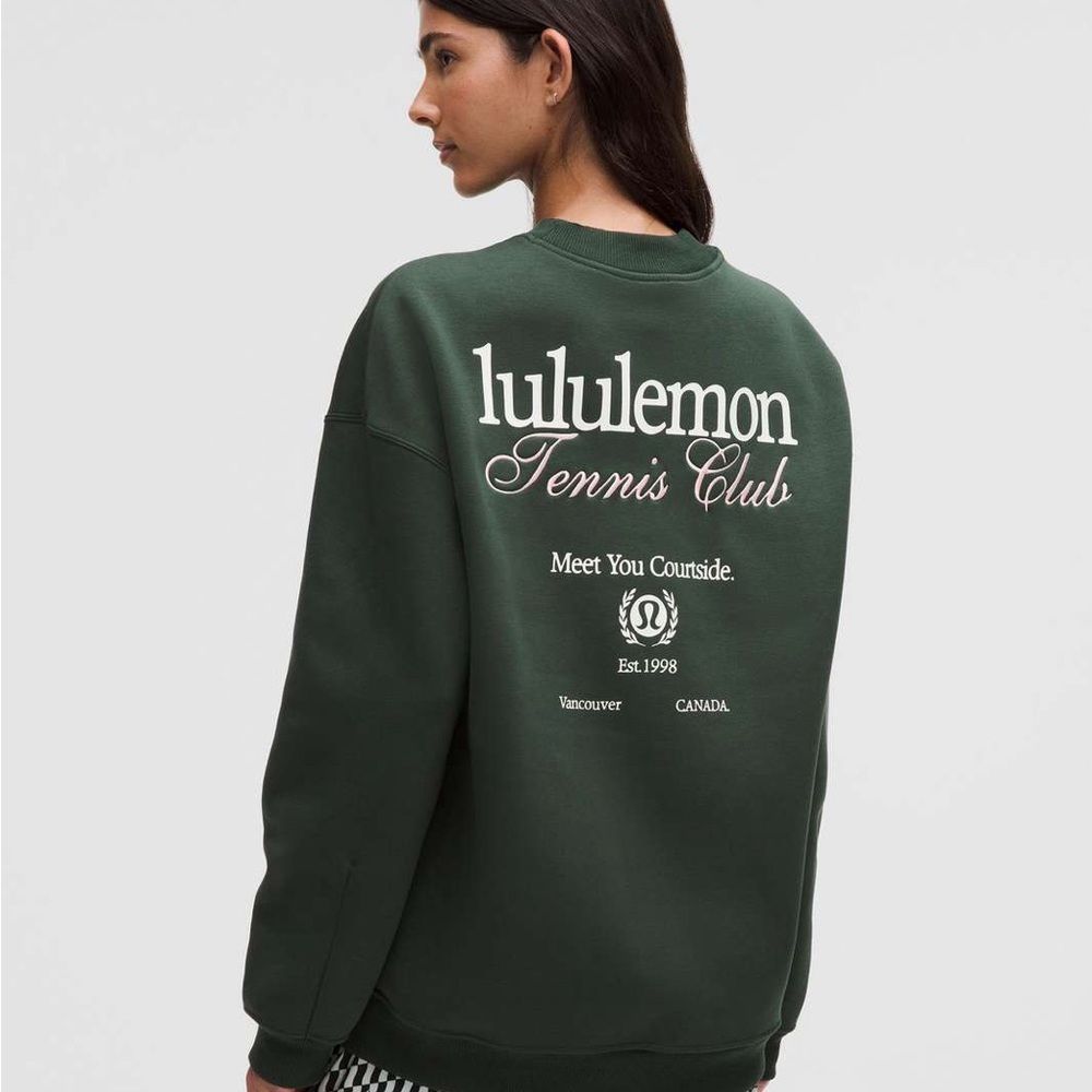Lululemon Heavyweight fleece pullover Tennis club